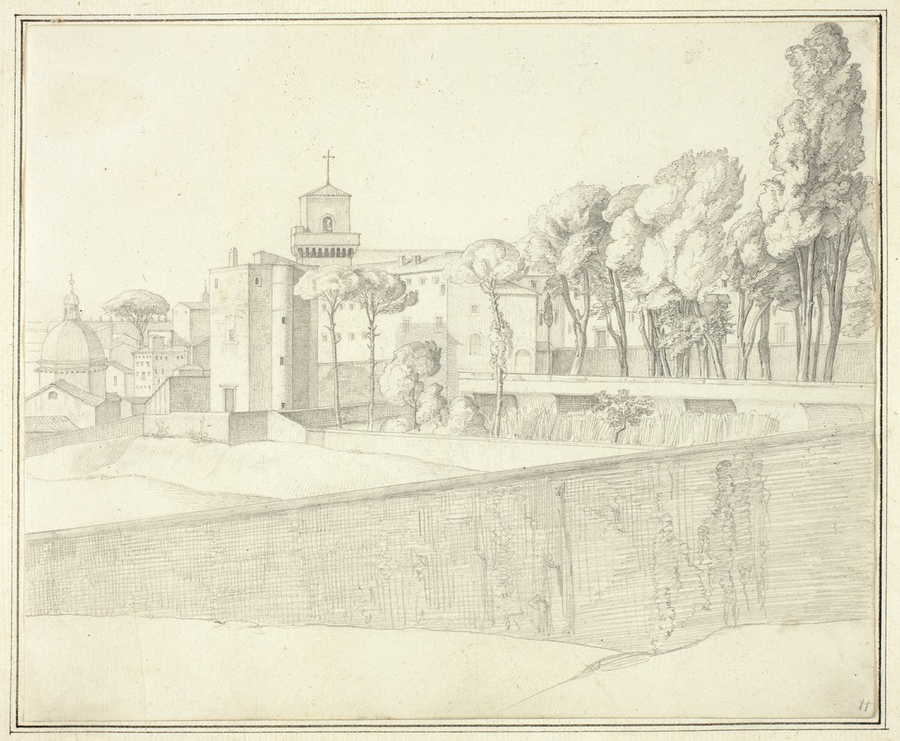 San Pietro in Vincoli, Roma da Johann Martin von Rohden