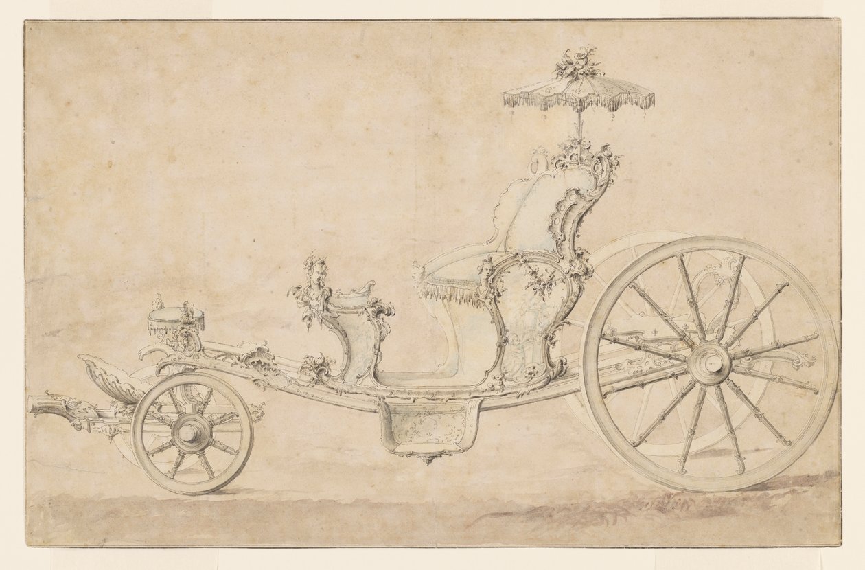 Progetto per un cabriolet da Johann Michael Hoppenhaupt II