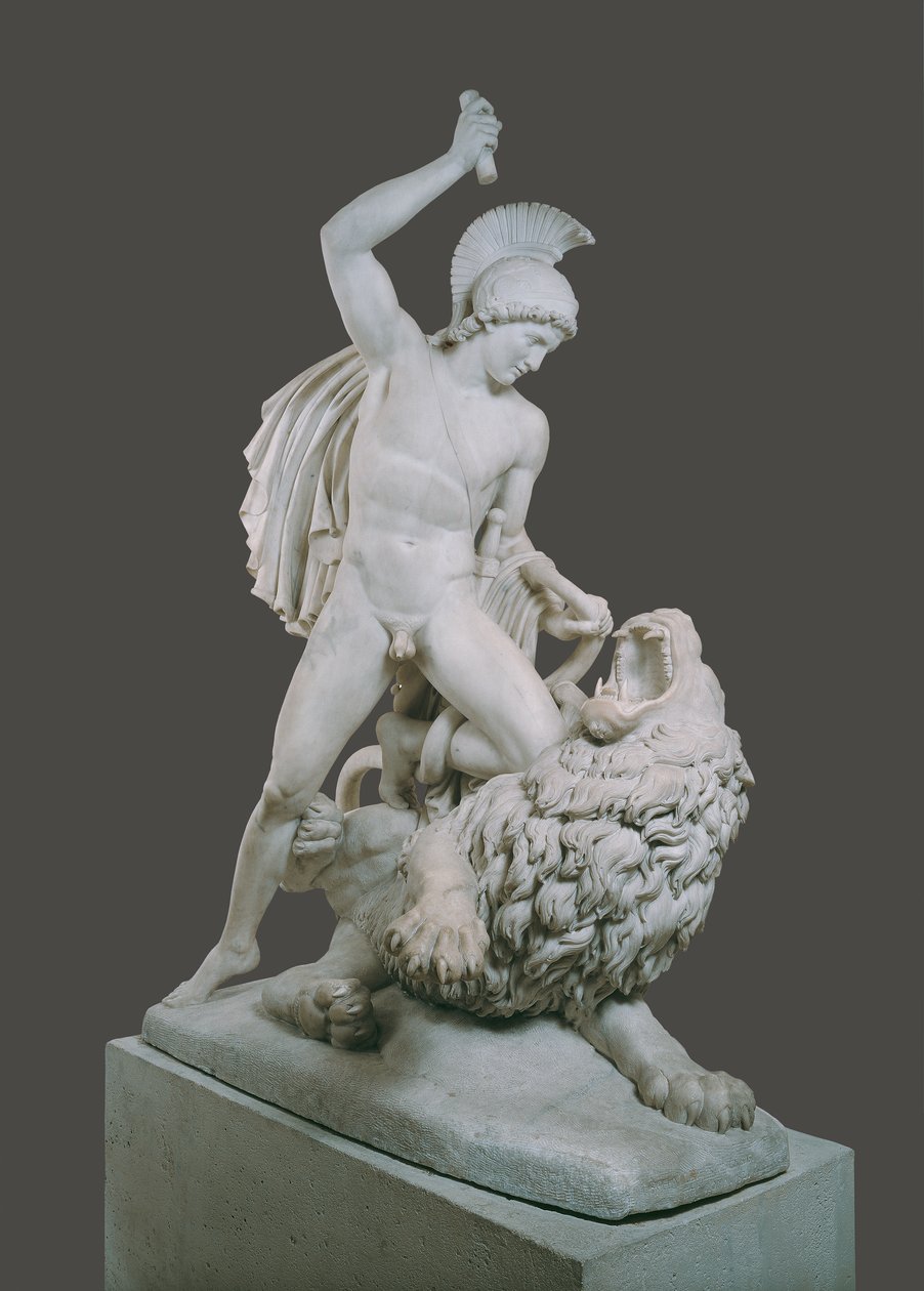 Bellerofonte in lotta con la Chimera da Johann Nepomuk Schaller