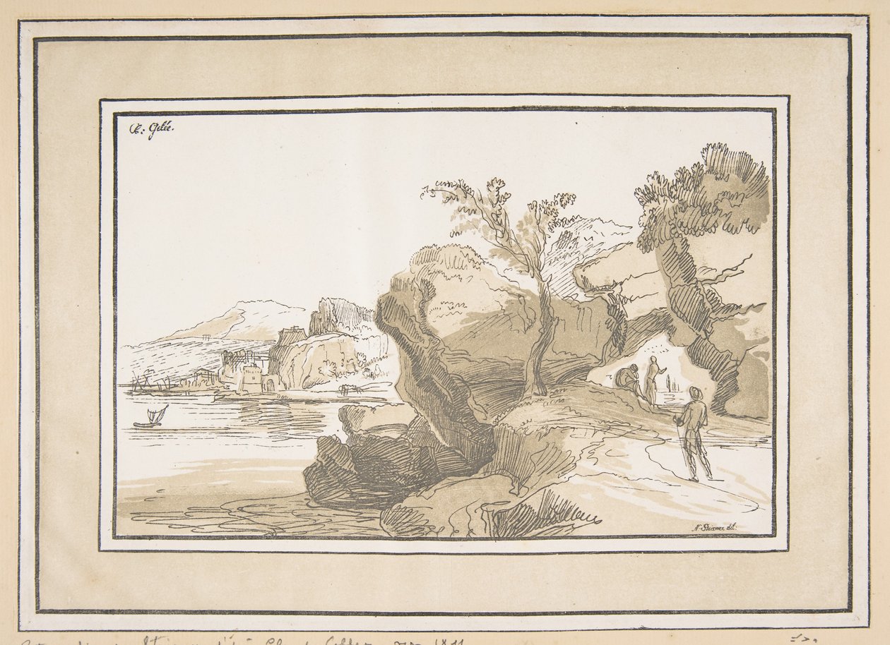 Paesaggio, ca. 1811 da Johann Nepomuk Strixner