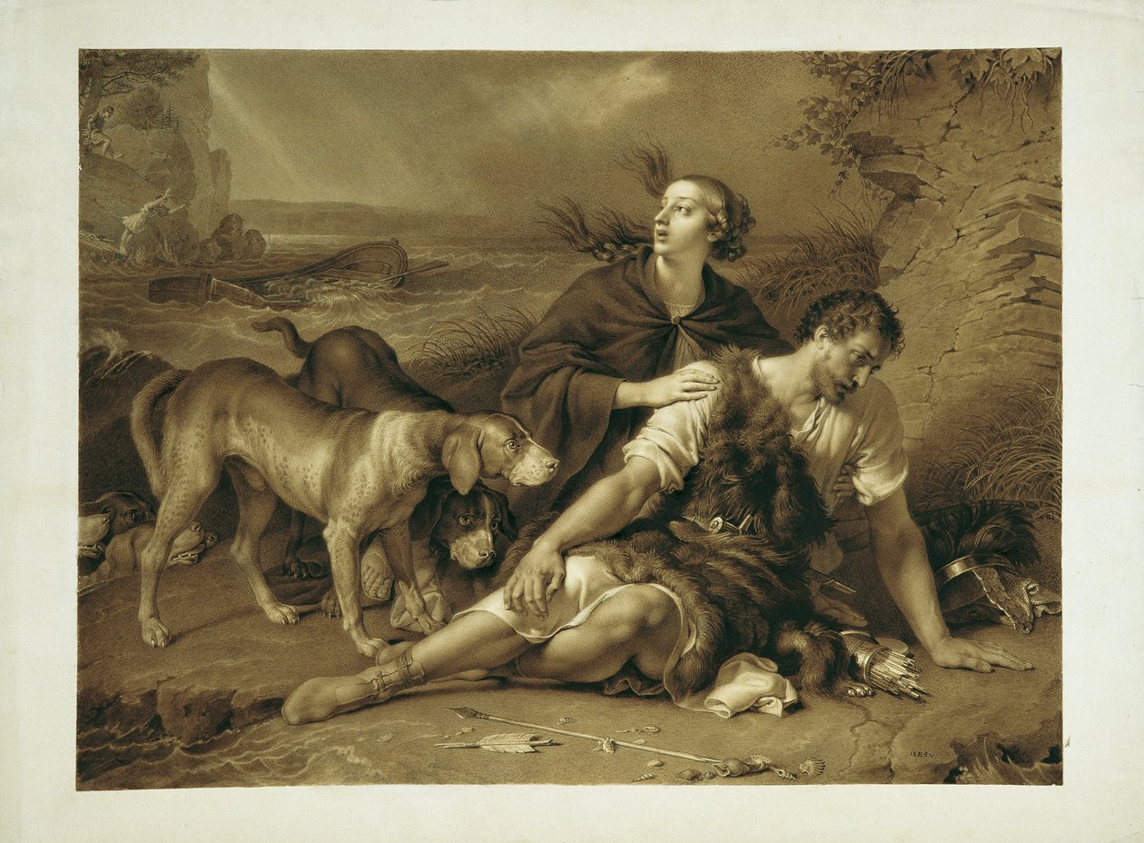 Arindal e Daura da Johann Peter Krafft