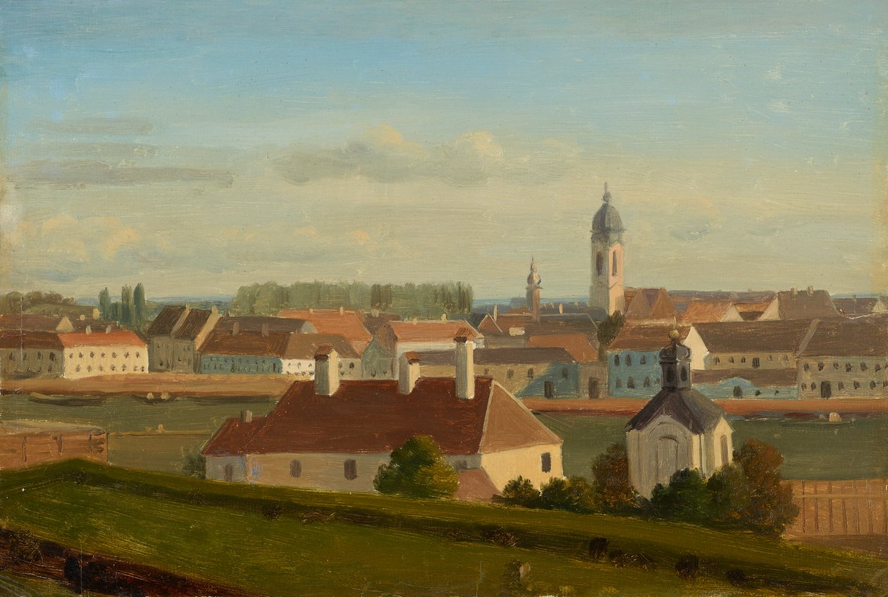 Vista sul canale del Danubio verso Leopoldstadt da Johann Peter Krafft