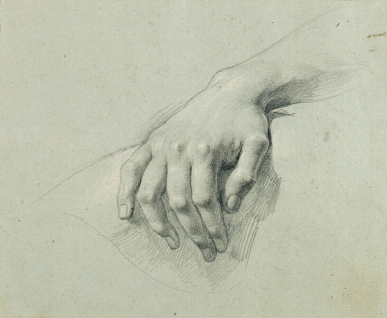 Studio di mano per "Arindal e Daura" da Johann Peter Krafft