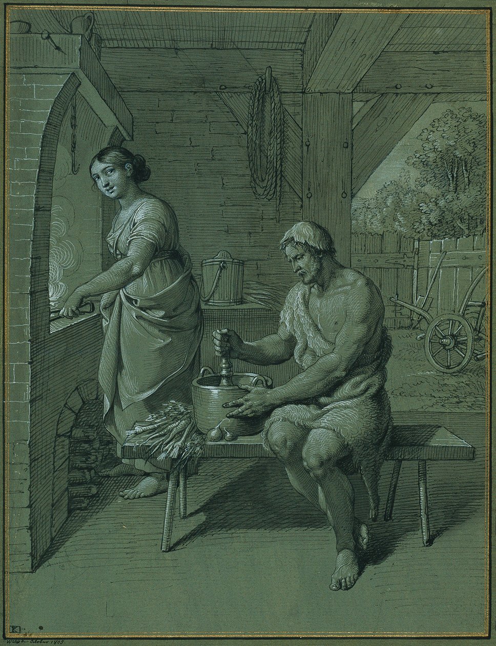 Ercole e Onfale da Johann Peter Krafft