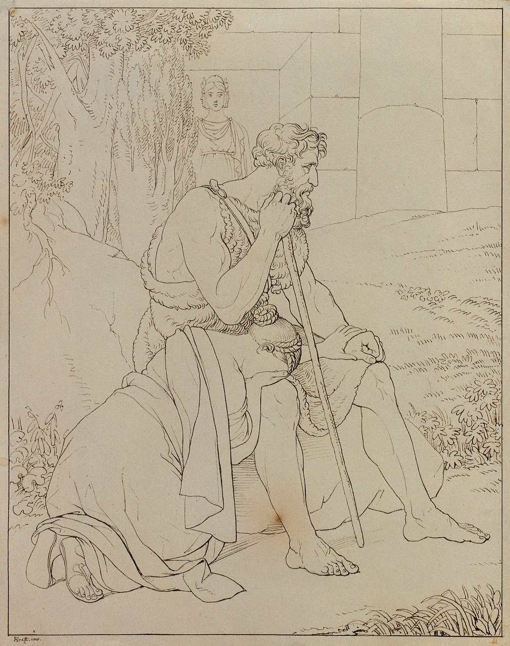 Edipo e Antigone da Johann Peter Krafft