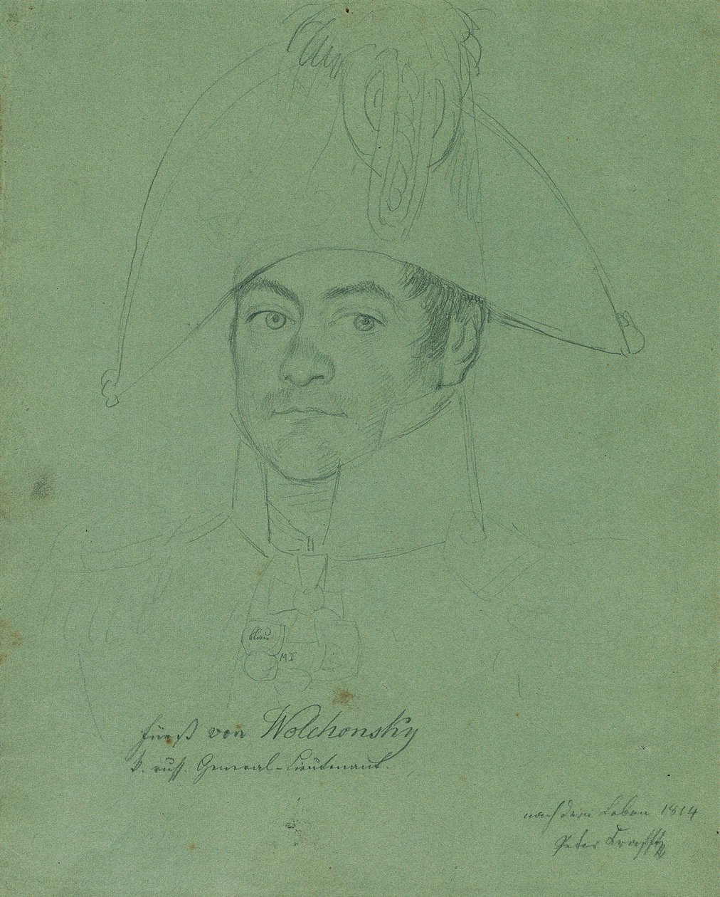 Principe Pyotr Mikhaylovich Volkonsky, 1814 da Johann Peter Krafft