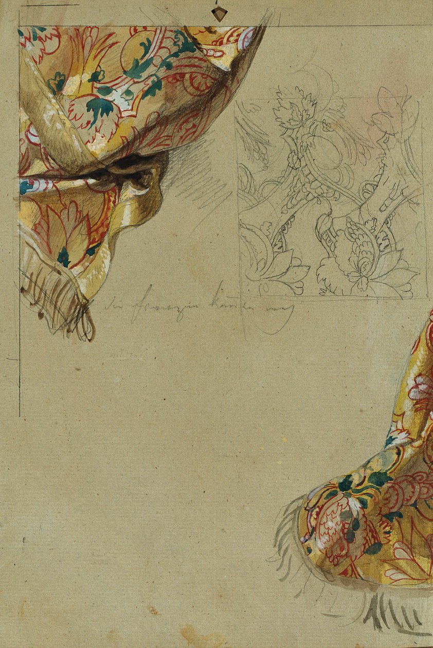 Studio di un drappeggio da Johann Peter Krafft