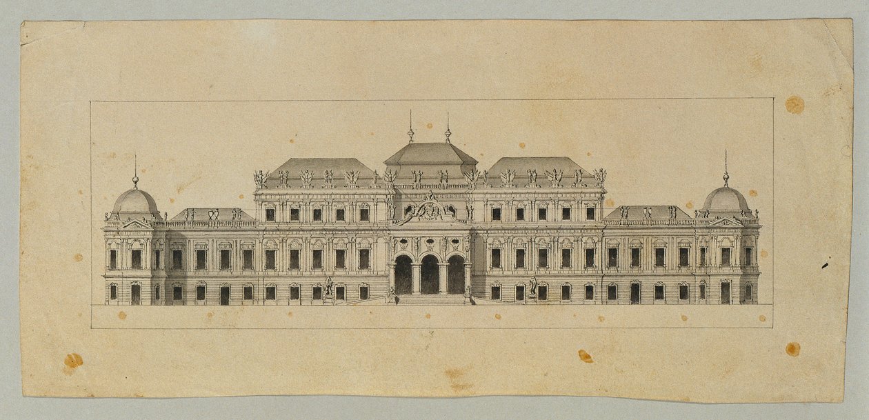 Studio per il Belvedere Superiore da Johann Peter Krafft