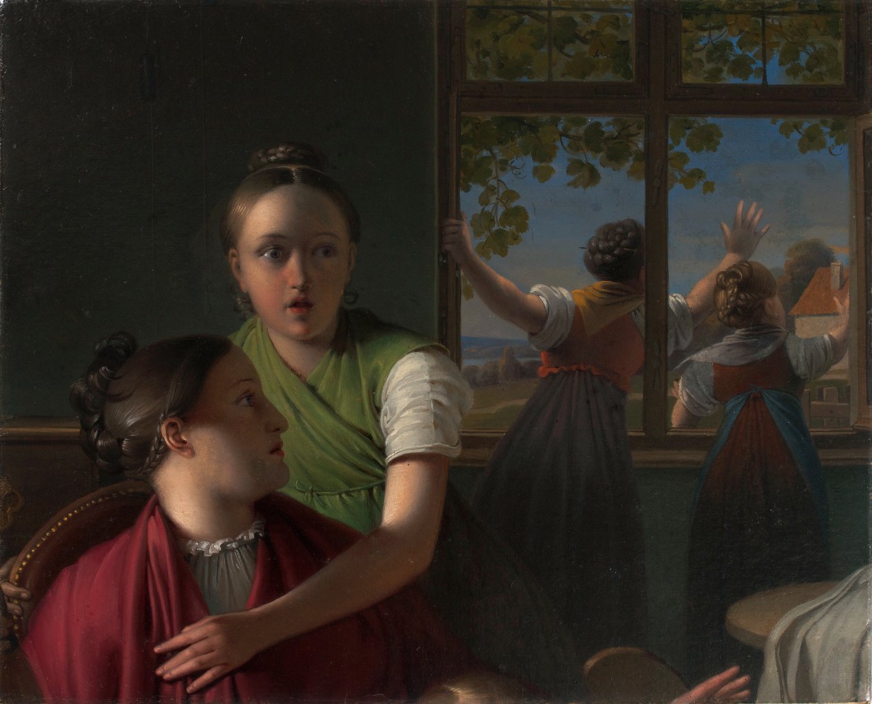 Quattro ragazze in una stanza da Johann Peter Krafft