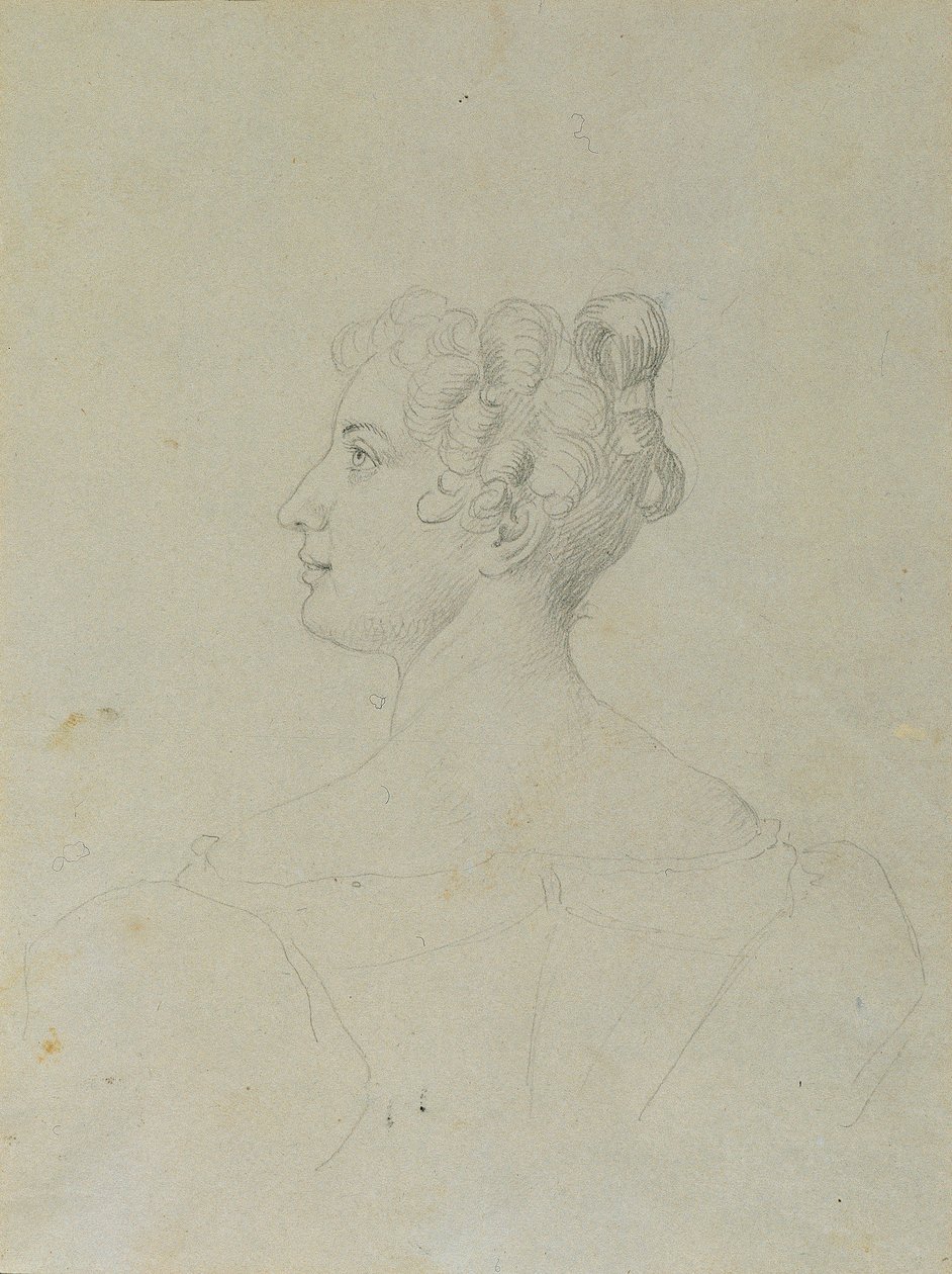 Studio di ritratto femminile da Johann Peter Krafft