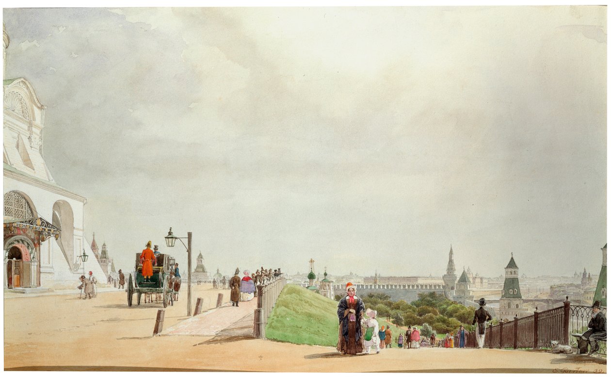 Nel Cremlino di Mosca, 1839 da Johann Philipp Eduard Gartner