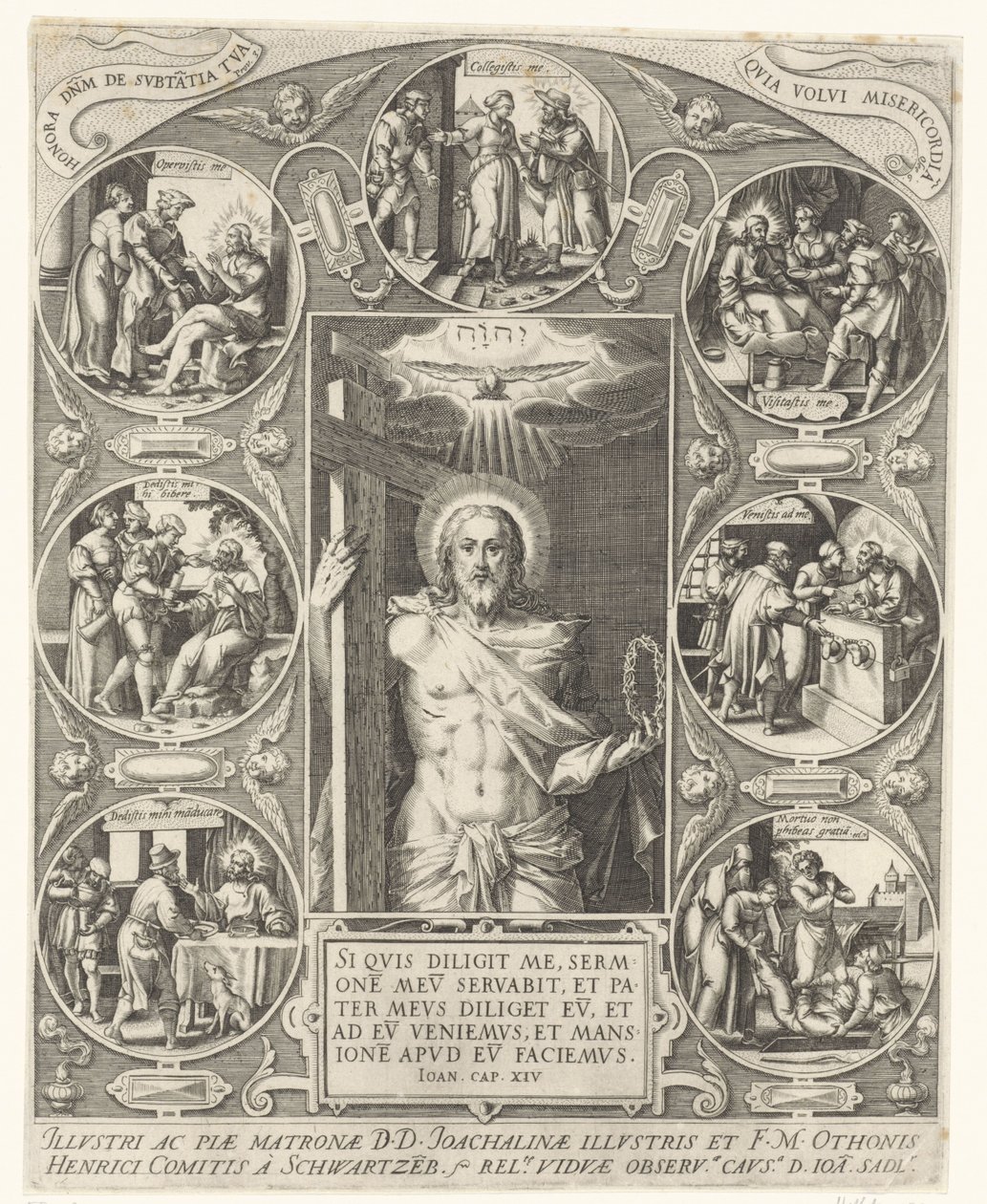 Cristo e le opere di misericordia da Johann Sadeler (I)