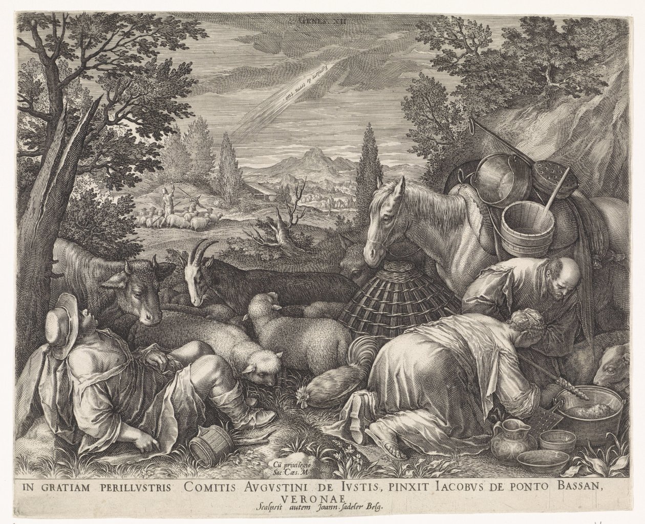 La chiamata di Abramo da Johann Sadeler (I)