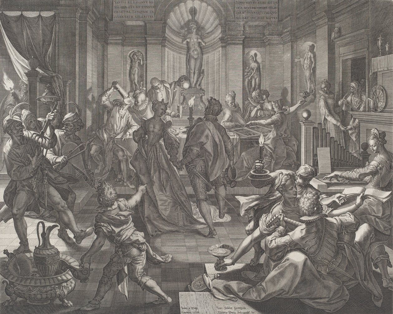 Una casa di piacere, 1588 da Johann Sadeler I