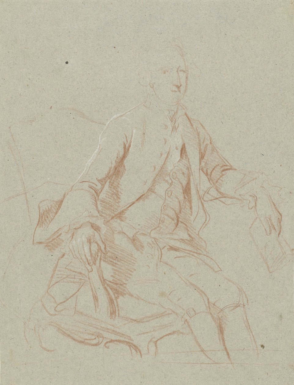 Signore seduto con libro da Johann Wilhelm Böttner