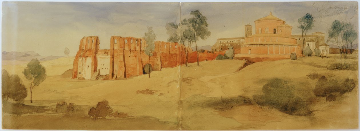Vista su Santa Costanza da Johann Wilhelm Schirmer