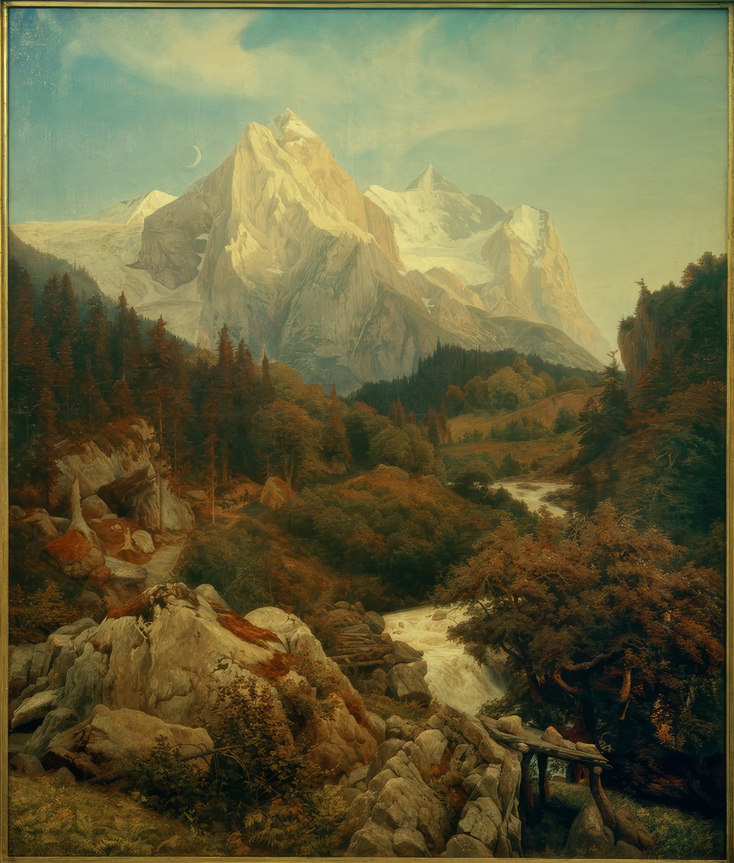 Johann Wilhelm Schirmer, Il Wetterhorn da Johann Wilhelm Schirmer