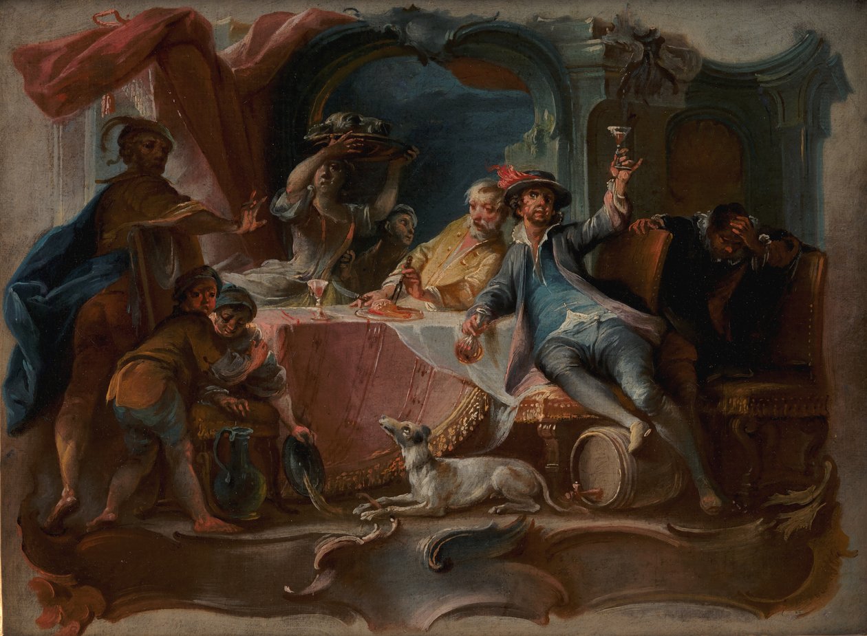 Il figliol prodigo che sperpera la sua eredità da Johann Wolfgang Baumgartner
