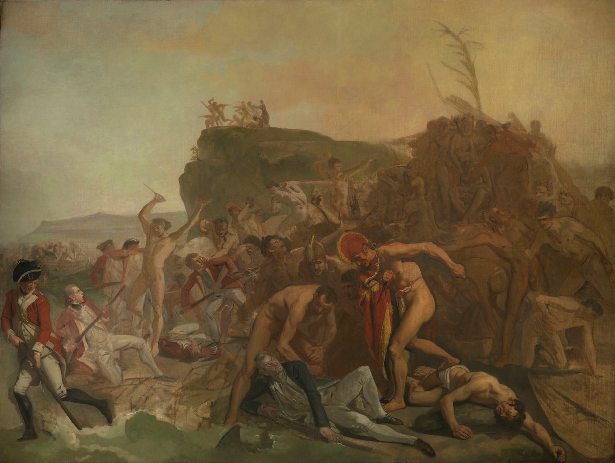 La morte del capitano James Cook da Johann Zoffany