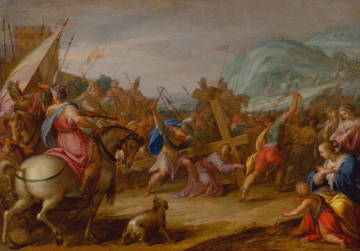 Portare la Croce da Johann or Hans von Aachen