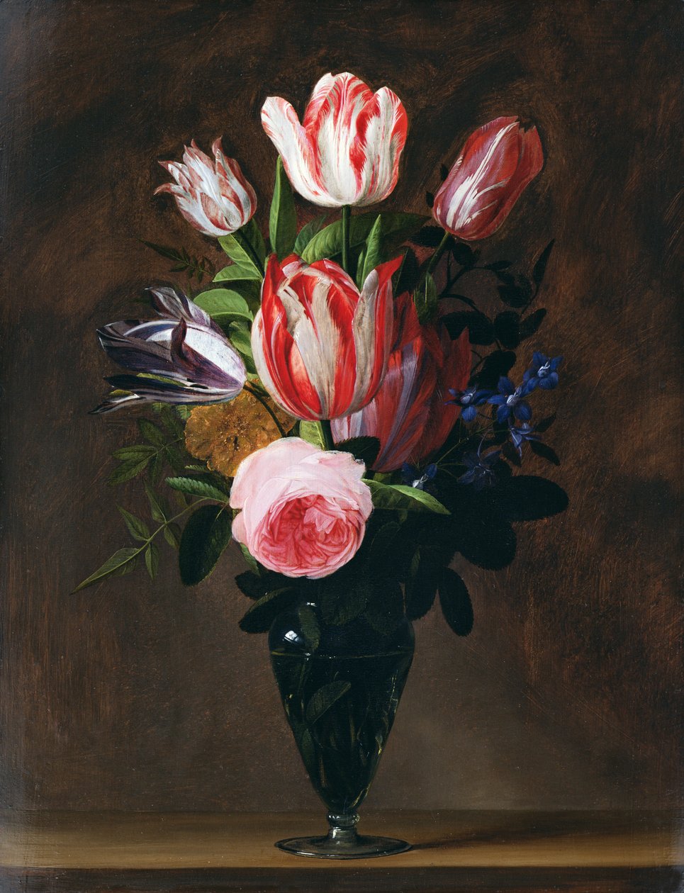 Fiori in un vaso da Johannes Antonius van der Baren