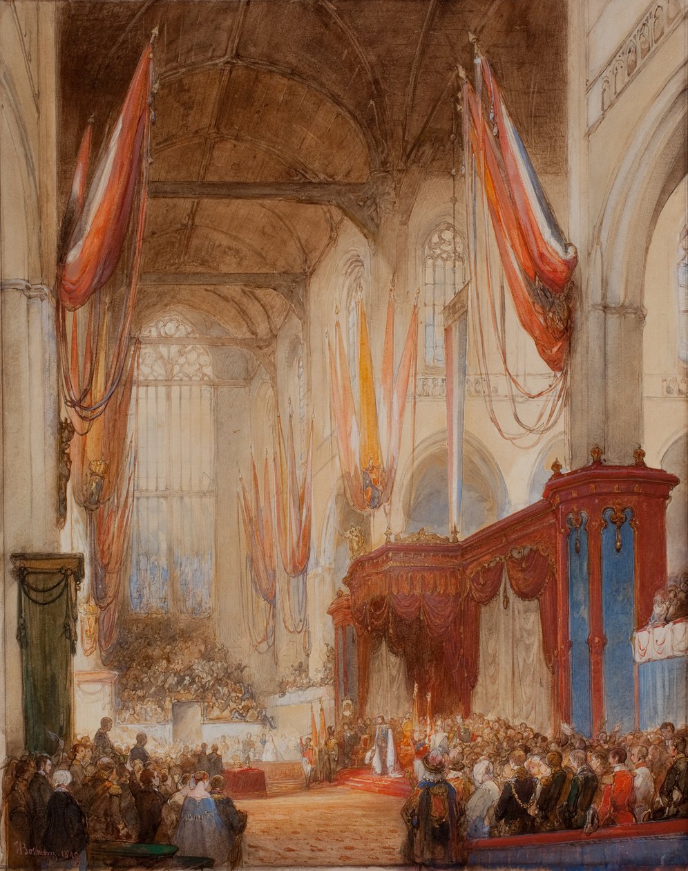 Incoronazione di Re Guglielmo III da Johannes Bosboom