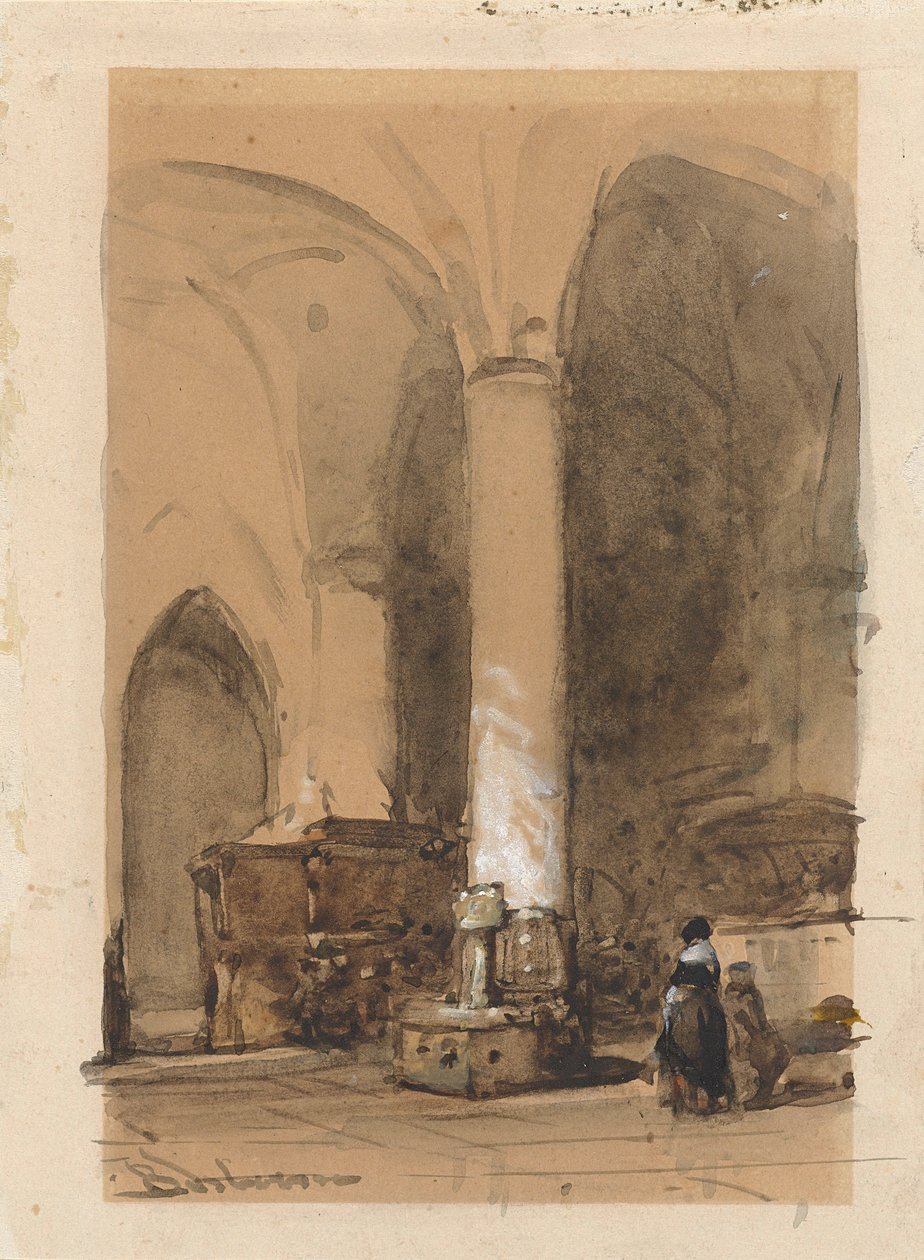Interno della chiesa di Hattem da Johannes Bosboom