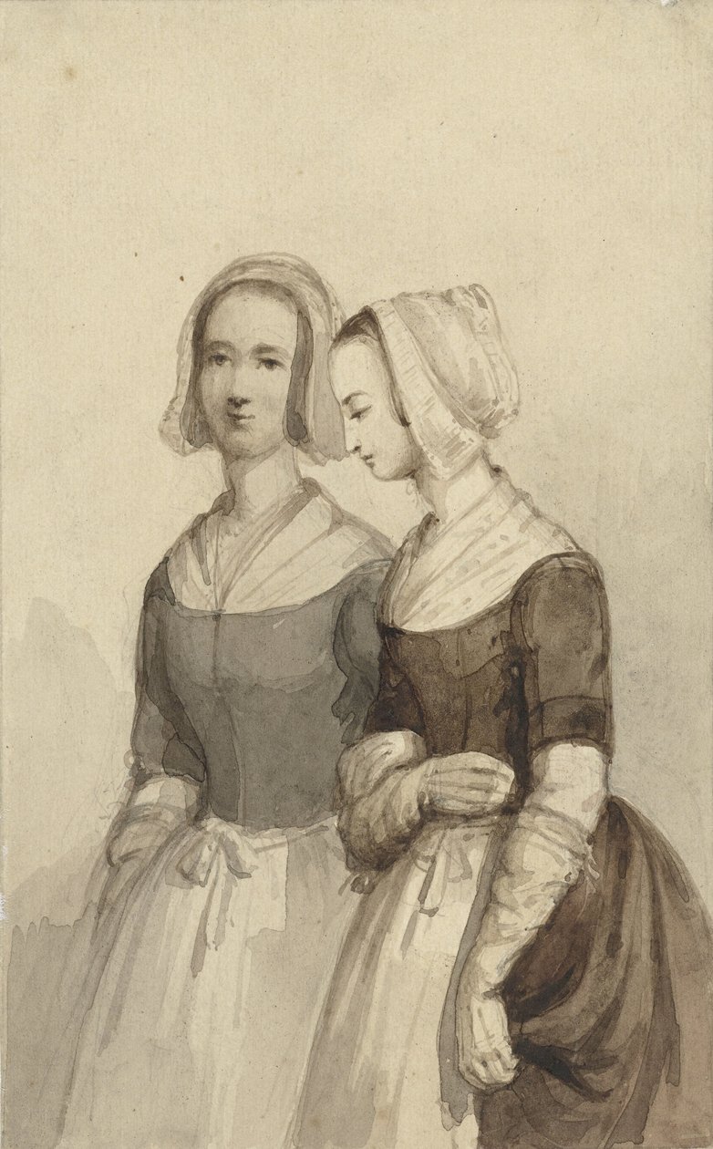 Due ragazze orfane (?) da Johannes Christiaan d