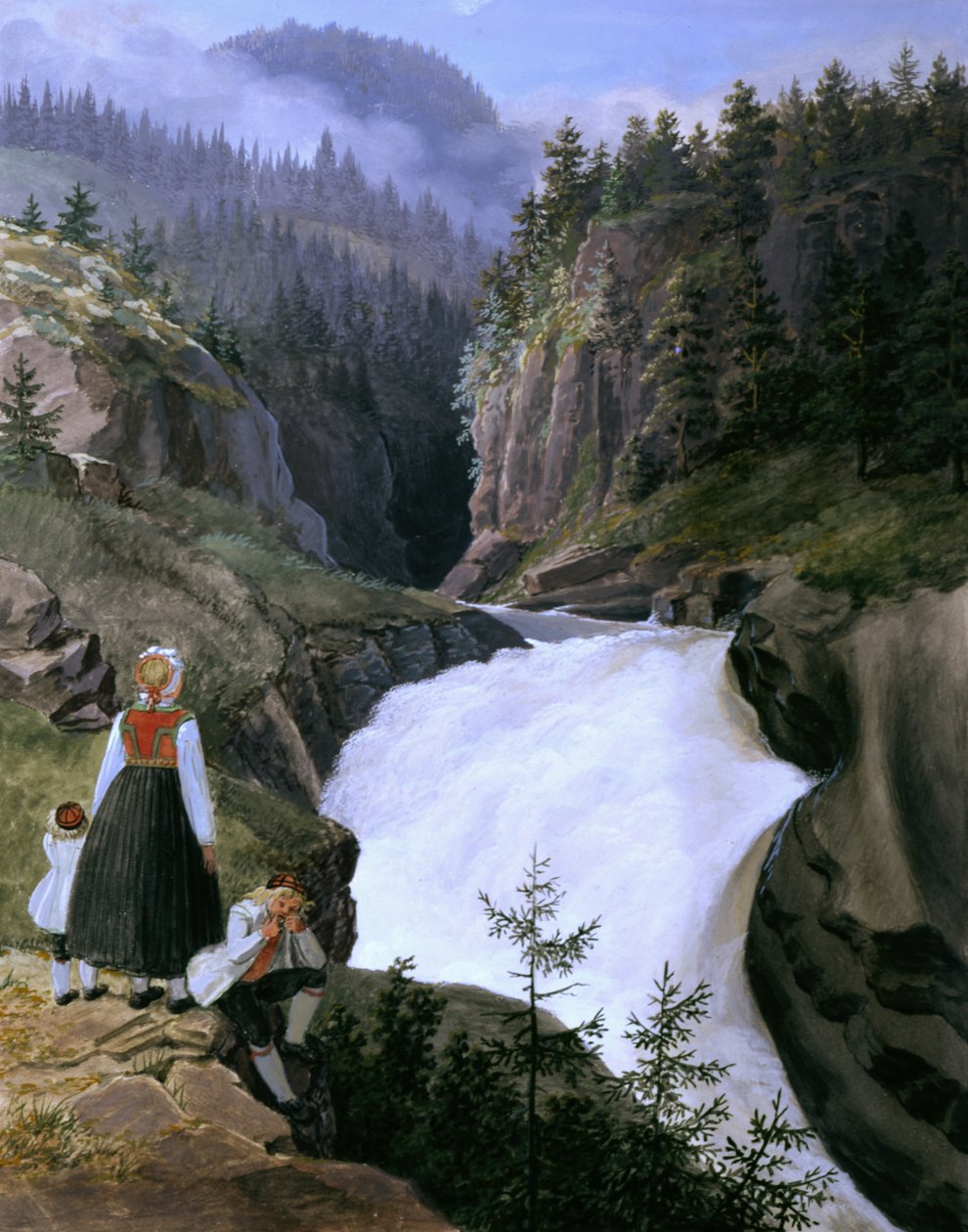 Fiume Rukkedals a Nes in Hallingdal da Johannes Flintoe