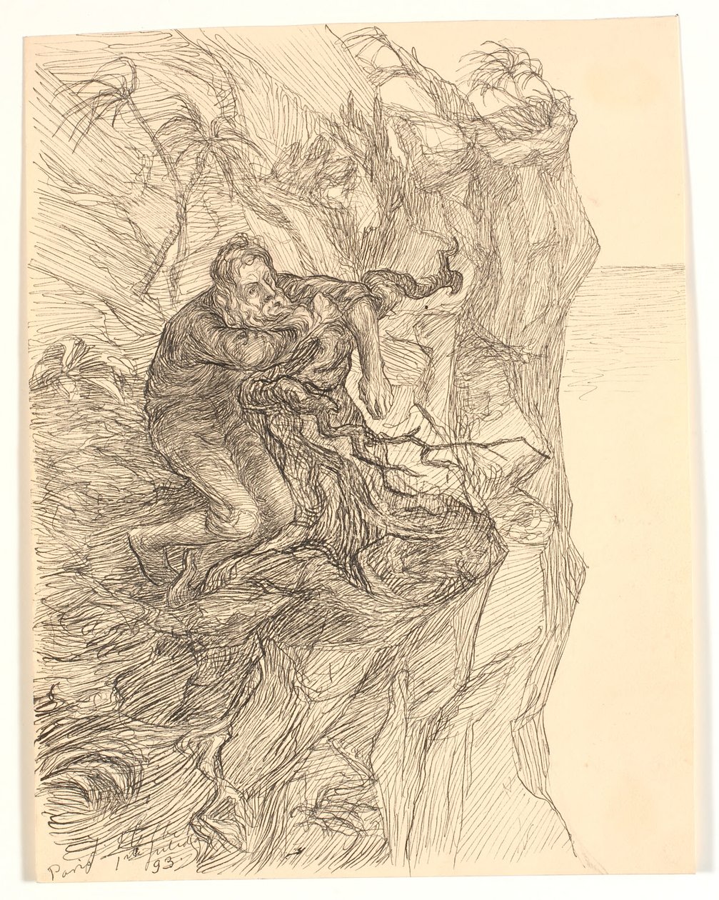 Illustrazione per Alfred Tennyson "Enoch Arden" da Johannes Holbek