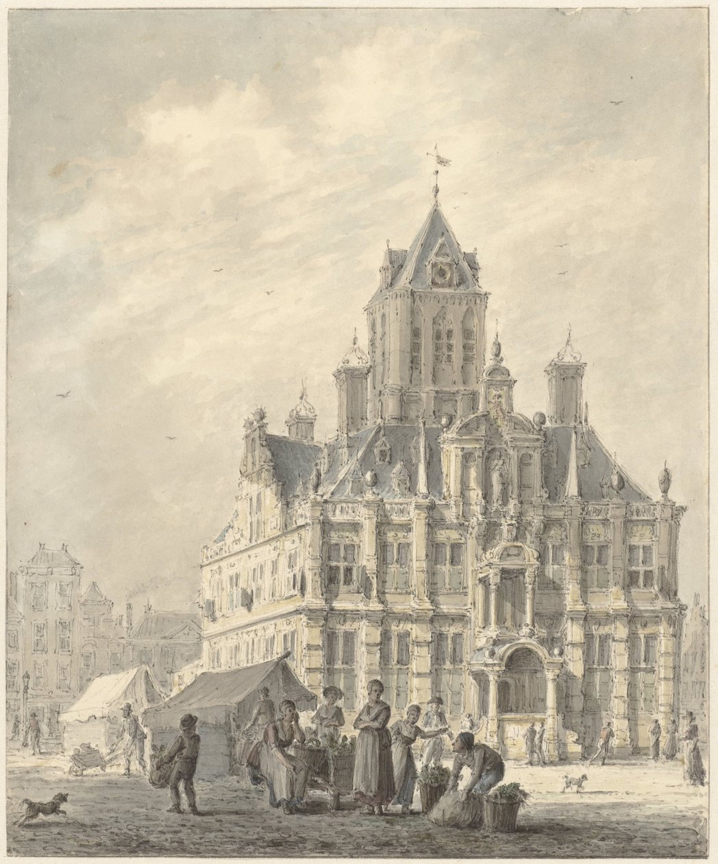 Il municipio di Delft da Johannes Jelgerhuis