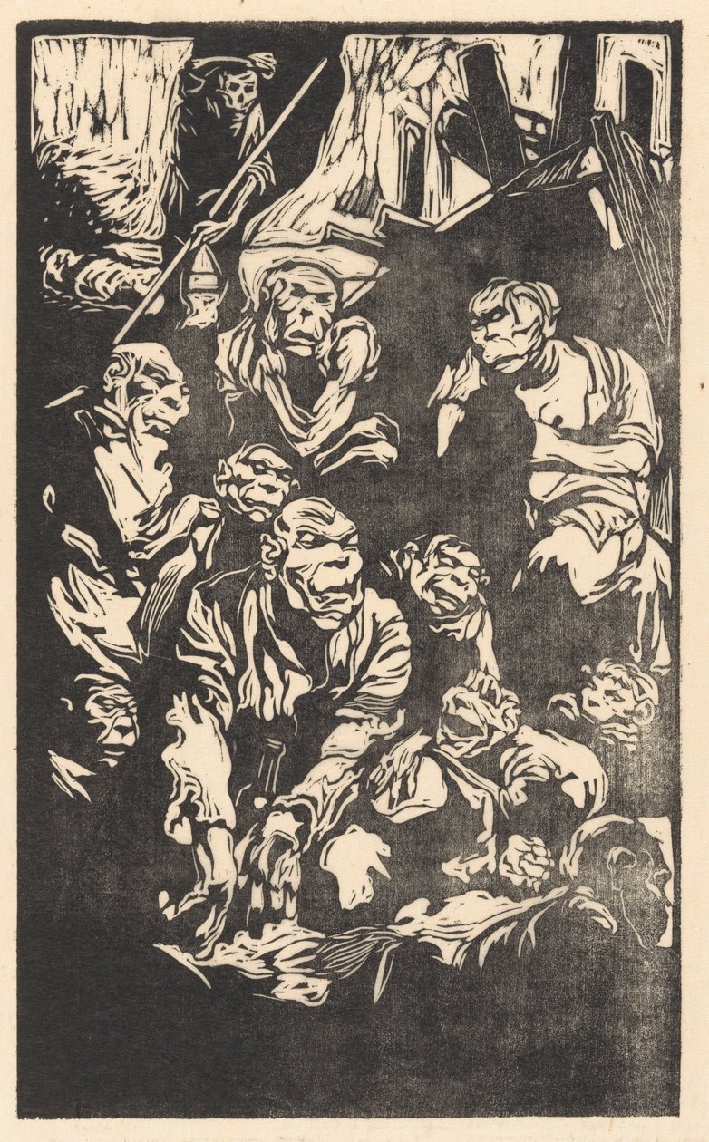 Creature fantastiche sedute da Johannes Josephus Aarts