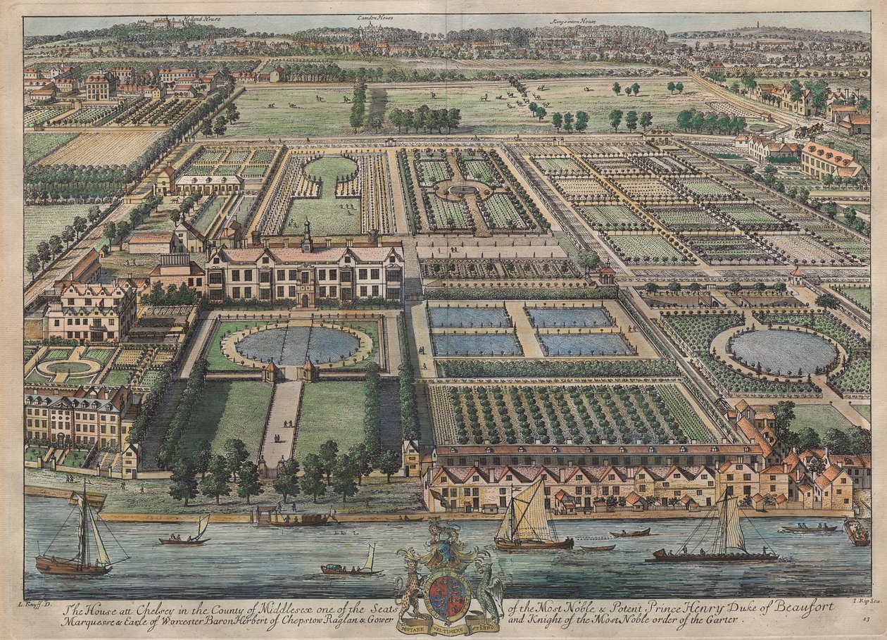 Beaufort House, Chelsea da Johannes Kip