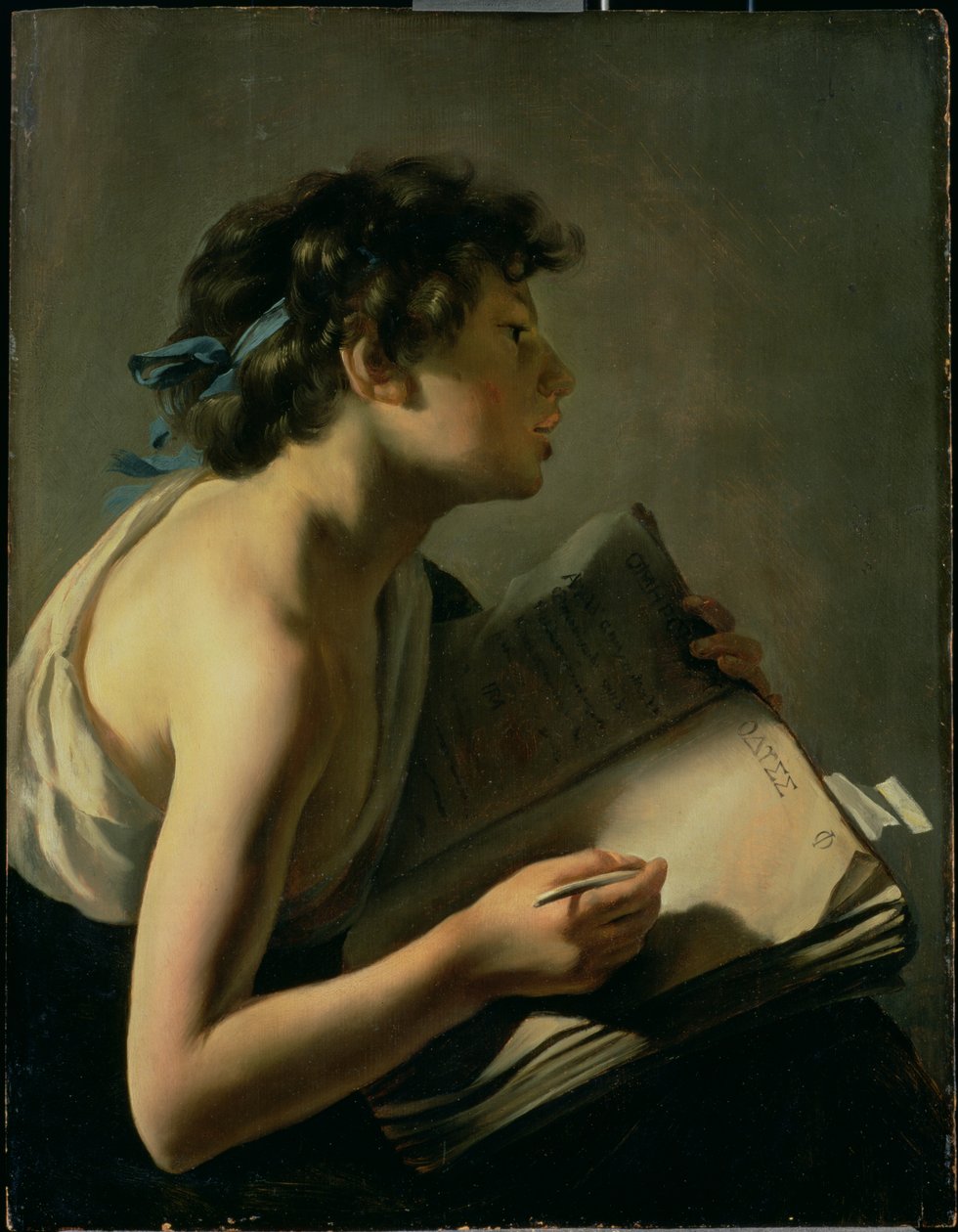 Il giovane poeta (Gioventù che trascrive Omero) da Johannes Moreelse