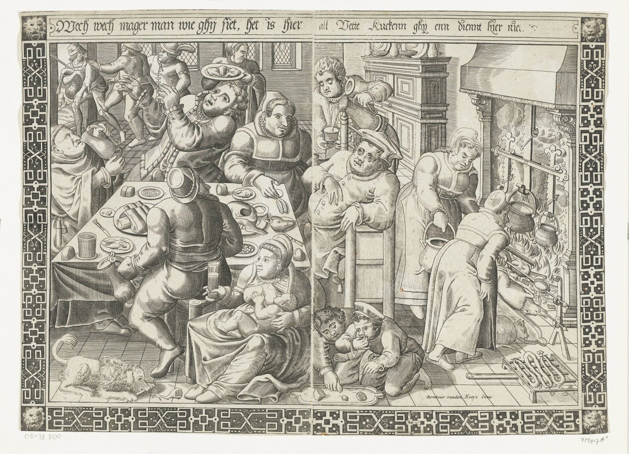 La cucina grassa da Johannes of Lucas van Doetechum