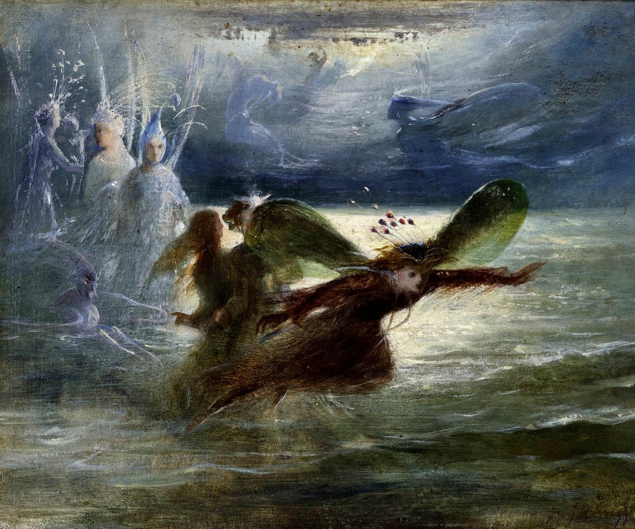 Fate del mare da John Anster Fitzgerald