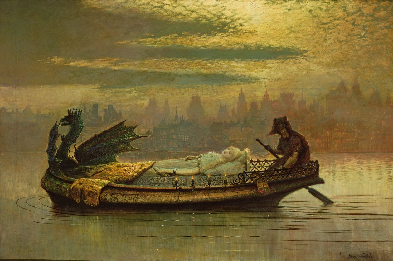 Elaine, 1877 da John Atkinson Grimshaw