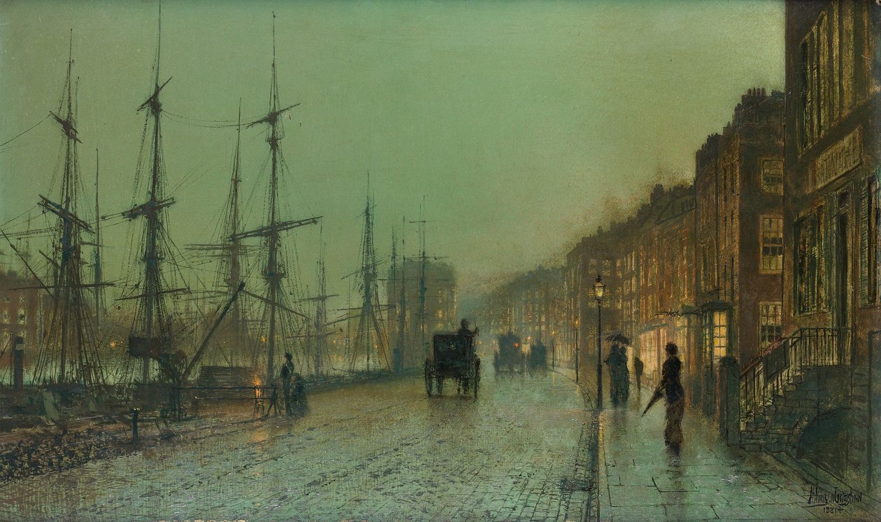 Darsena di Glasgow da John Atkinson Grimshaw