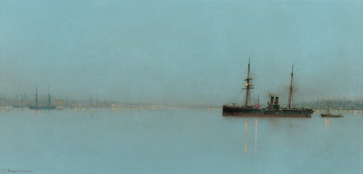 Luce del porto da John Atkinson Grimshaw