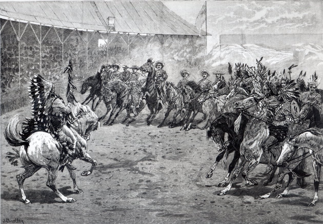 Il Wild West Show a West Brompton, 1887 da John Charlton