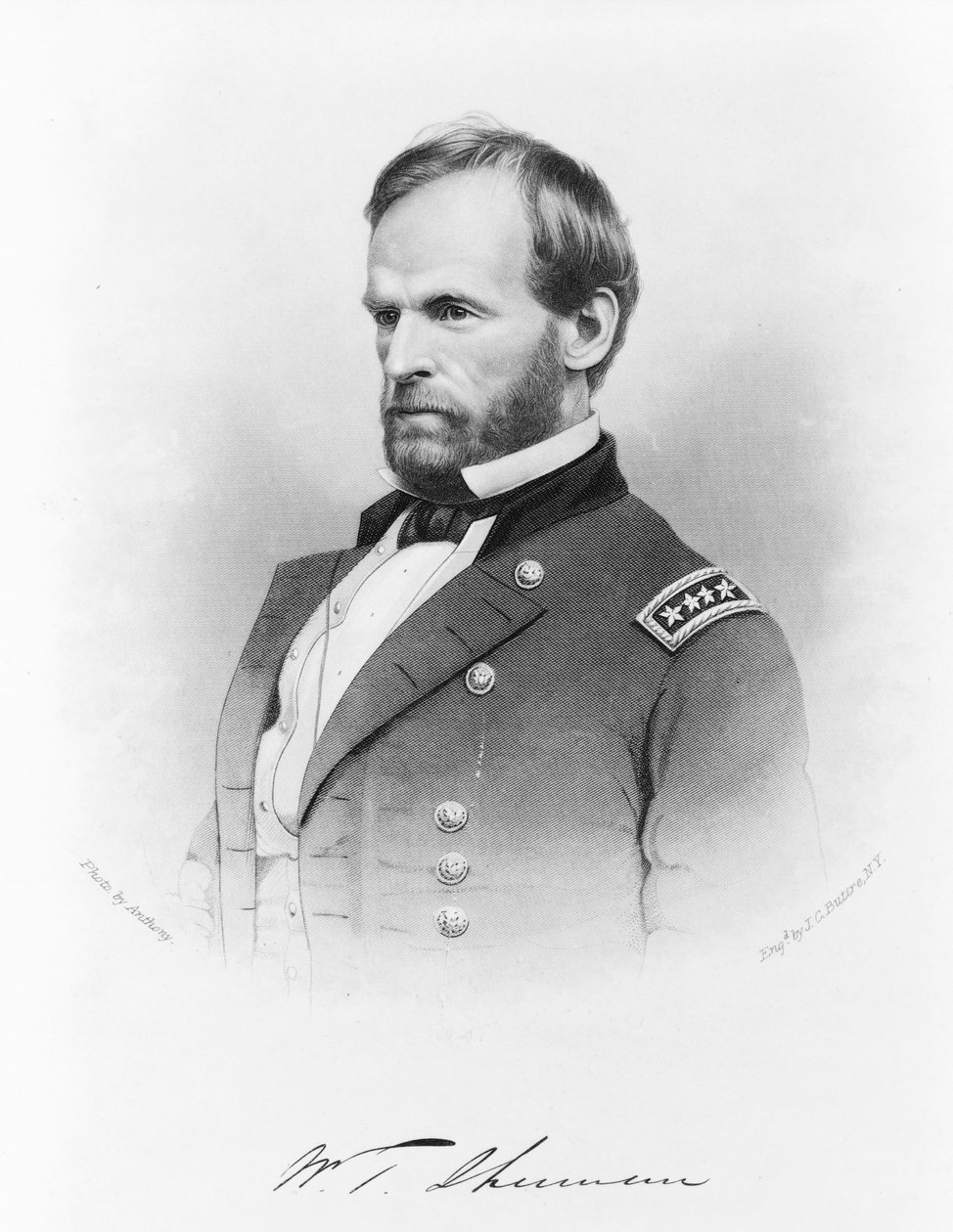 Generale William T. Sherman, c.1865 da John Chester Buttre