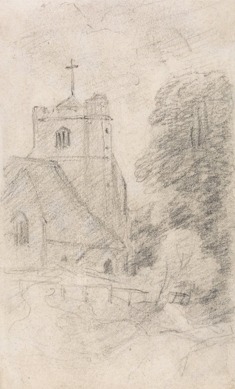 Chiesa di Leatherhead, vicino a Epsom, da nord-est da John Constable