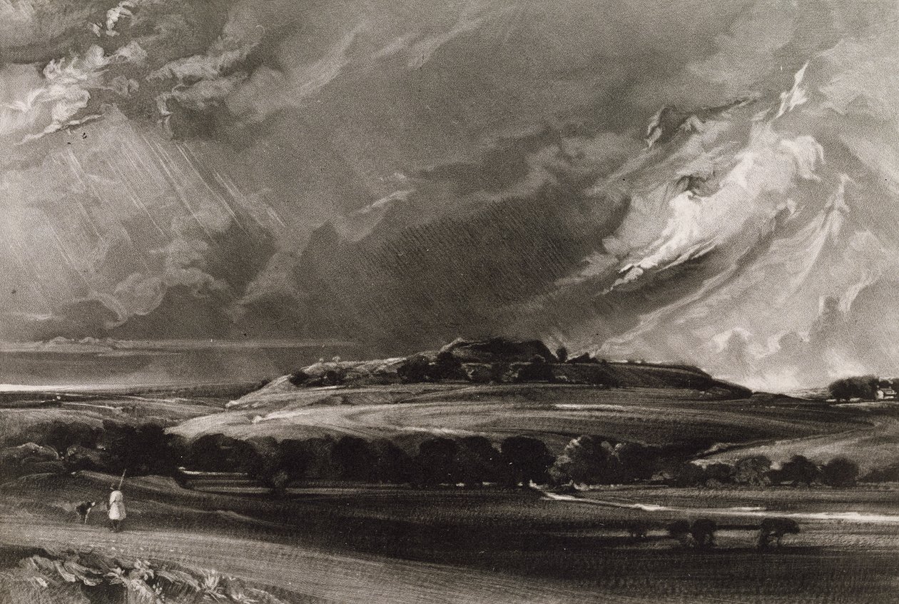 Old Sarum, inciso da David Lucas c.1829 da John Constable