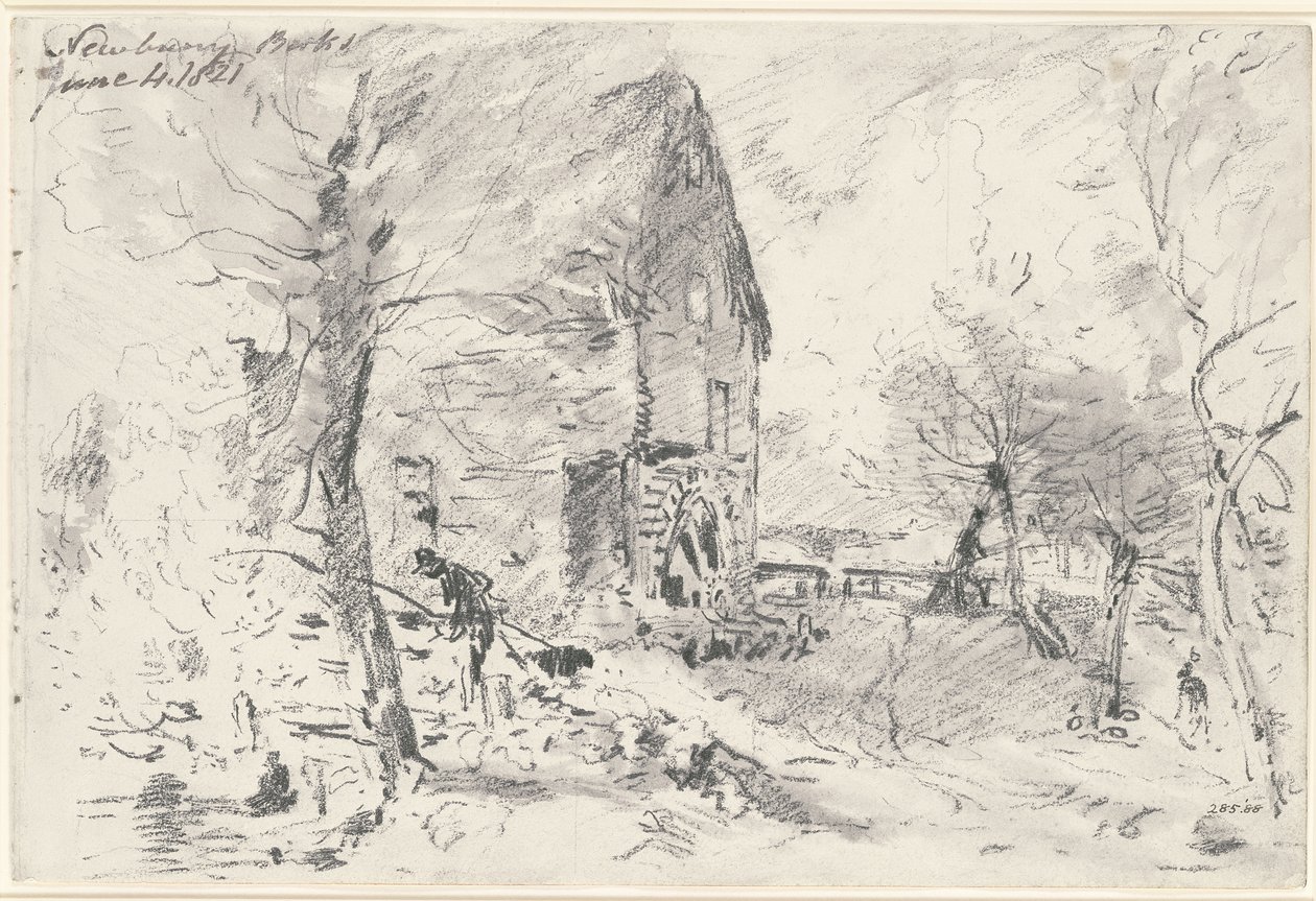 Mulino ad acqua a Newbury da John Constable