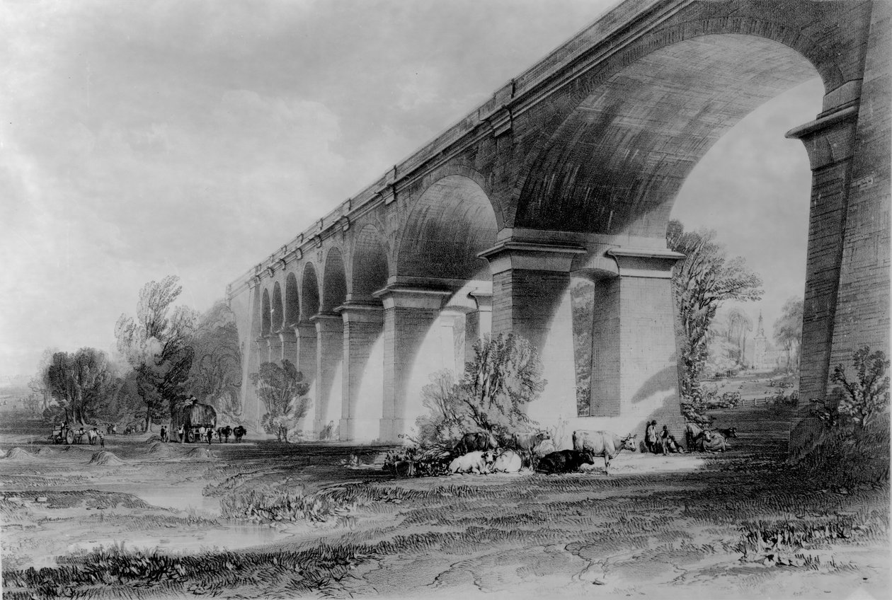 Viadotto di Wharncliffe, c.1840s da John Cooke Bourne