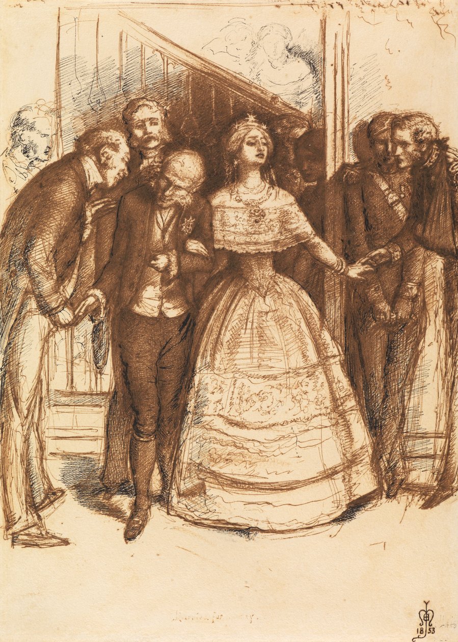 Sposato per rango, 1853 da John Everett Millais
