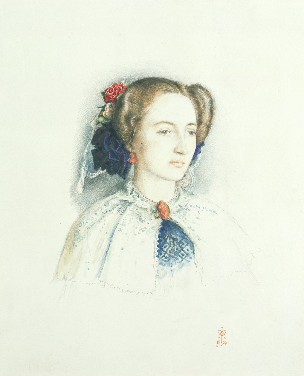 Ritratto di Effie Ruskin, poi Lady Millais (nata Euphemia Chalmers Gray), 1853 da John Everett Millais