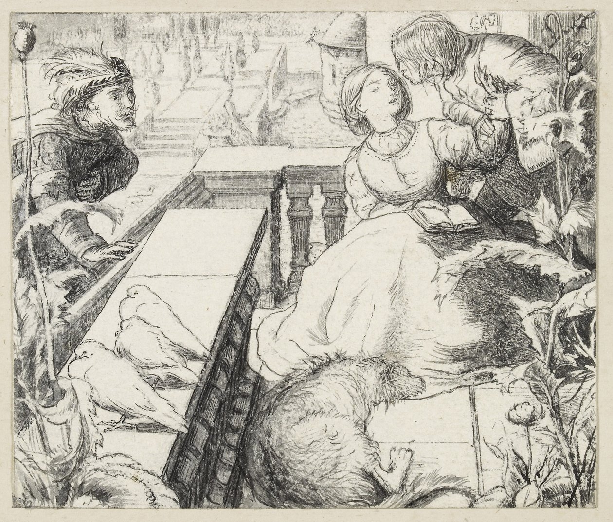 Il palazzo addormentato da John Everett Millais