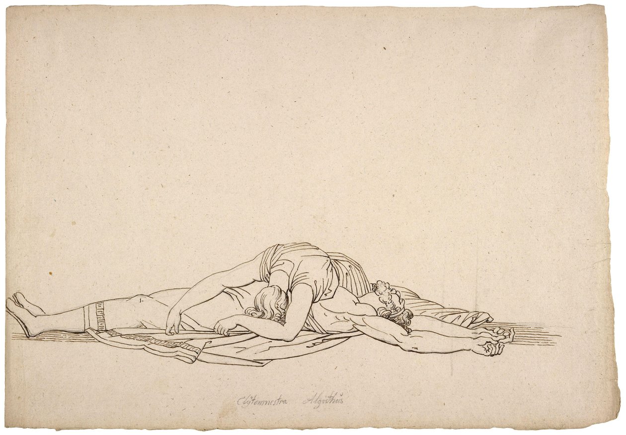 Ecco questo orgoglioso oppressore del mio paese; Choephora di William Blake da John Flaxman