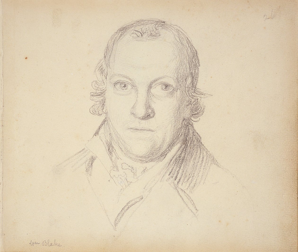 Ritratto di William Blake (1757-1827) da un libro di ritratti a matita da John Flaxman